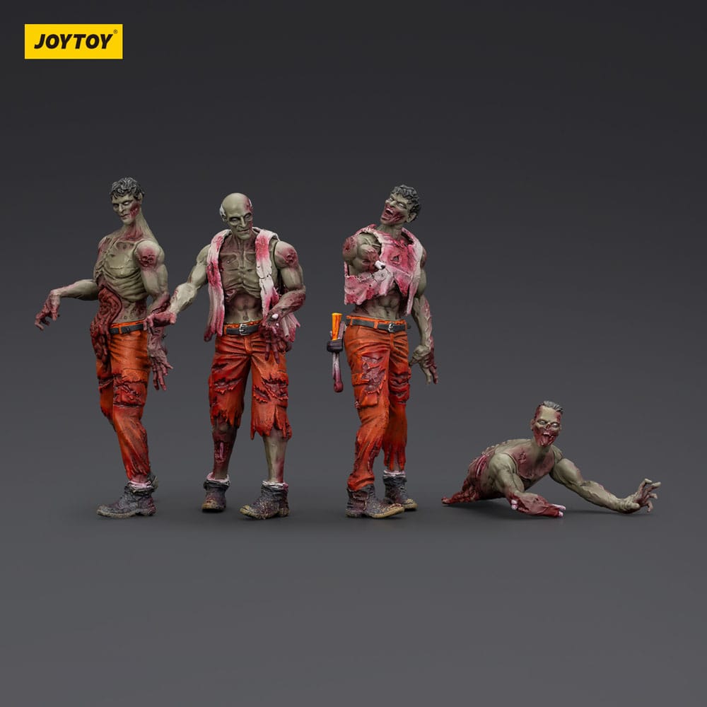 Zombie Dark Source 4-Pack Mechanic Team 8cm Action Figures